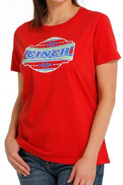 Women's Cinch Authentic Rodeo Brand Tee - Red