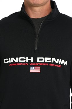 Men's 1/4 Zip Pullover - Black
