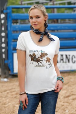 Women's Let's Get Wild Tee - Cream