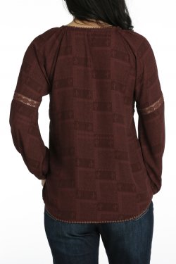 Women's Georgette Blouse - Red