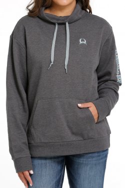 Women's French Terry Pullover - Gray