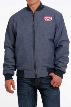 Men's Bomber Bonded Jacket - Indigo