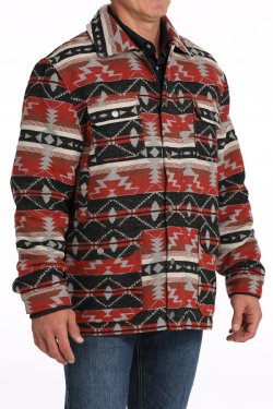 Men's Frontier Coat - Burgundy/Navy