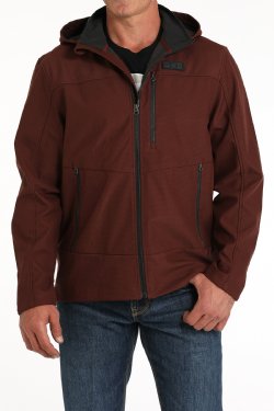 Men's Hooded Softshell Jacket - Red
