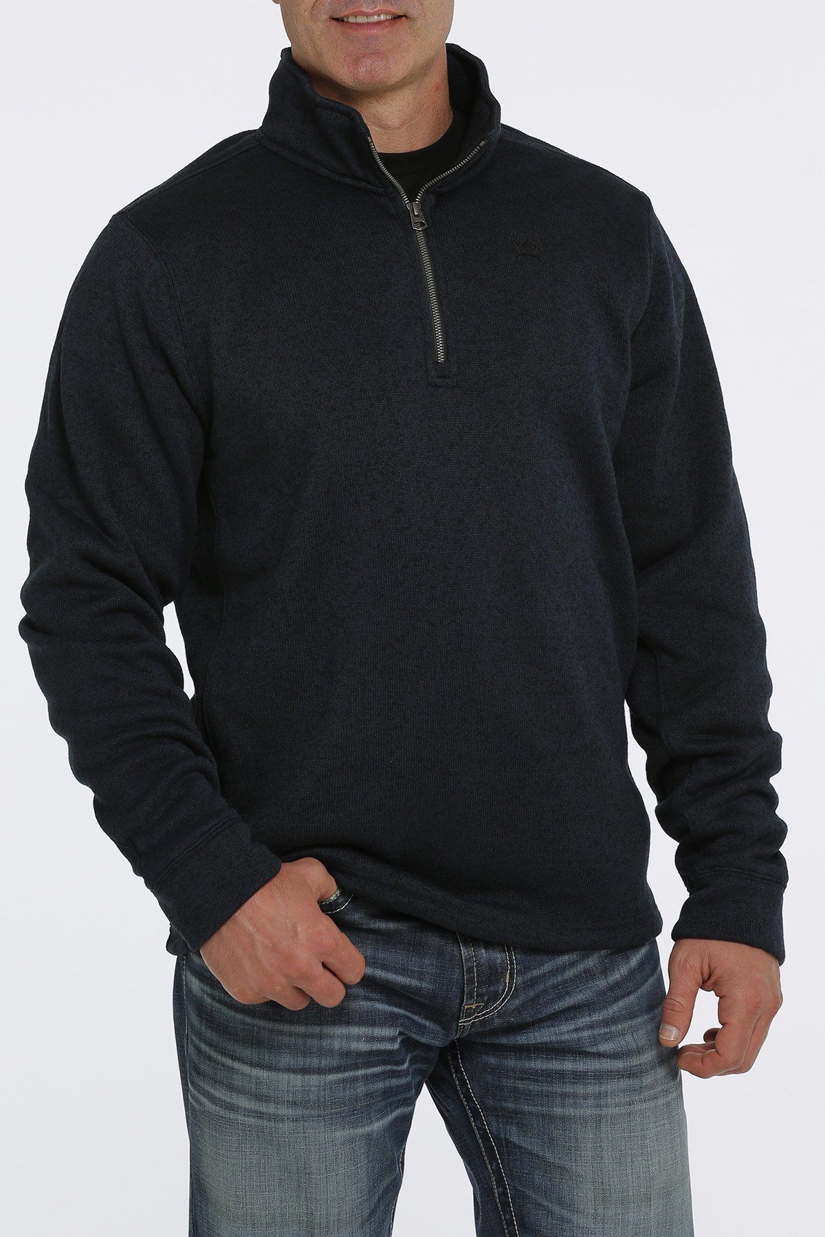 Cinch Jeans  Men's 1/4 Zip Pullover Sweater - Navy