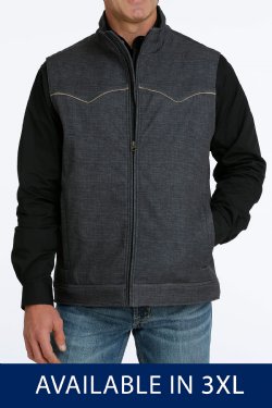 Men's 3XL & 4XL Concealed Carry Bonded Vest - Charcoal 