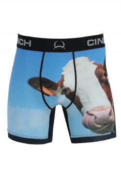 Men's Cow Print 6" Boxer Brief