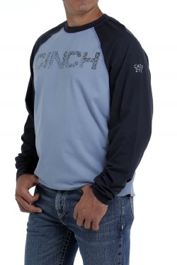 Men's FR Raglan Tee - Blue/Navy
